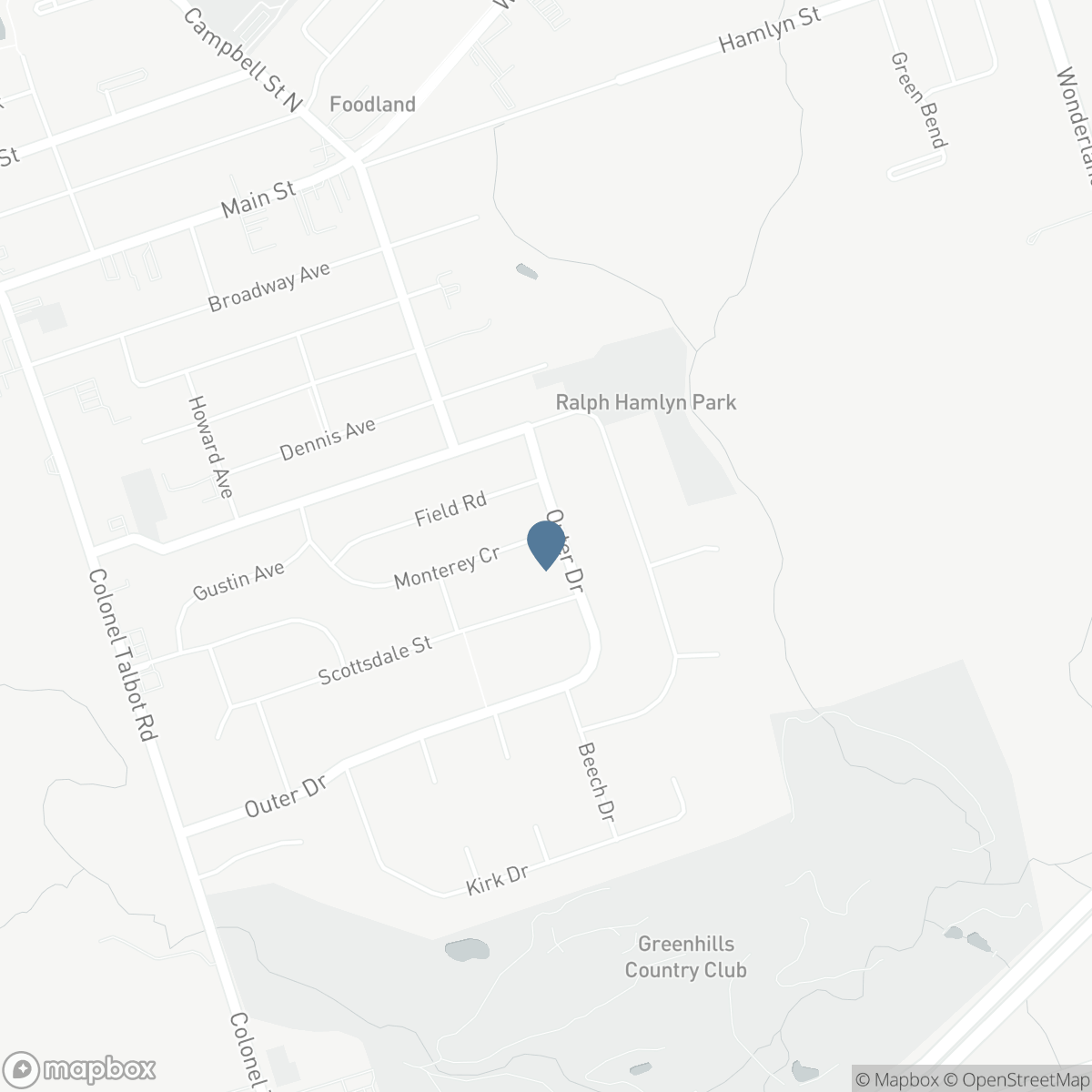 11 OUTER DRIVE, London, Ontario N6P 1C7